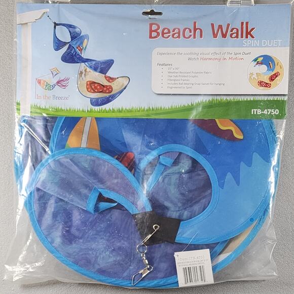 BEACH WALK Harmony In Motion Wind Spin Duet Garden Decor In the Breeze NIP - Picture 7 of 9
